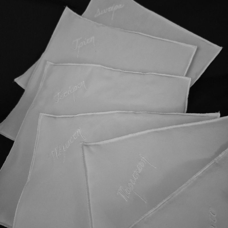 Σετ 7 Ημερών: 100% Οργανικά Μεταξωτά Μαντιλάκια Προσώπου