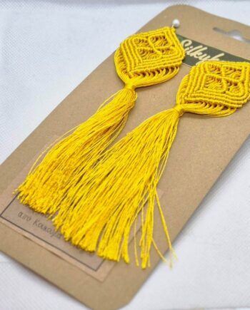 Σκουλαρίκια Μακραμέ 01