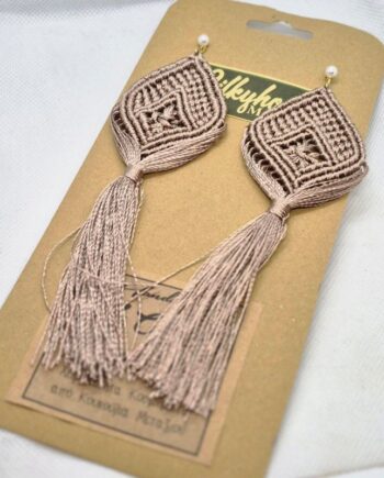 Σκουλαρίκια Μακραμέ 03