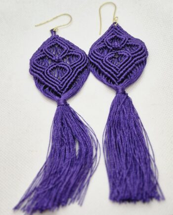 Σκουλαρίκια Μακραμέ 05