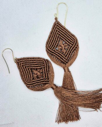 Σκουλαρίκια Μακραμέ 08